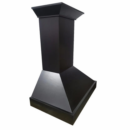 ZLINE 30 in. Wooden Wall Mount Range Hood in Black - Includes Motor