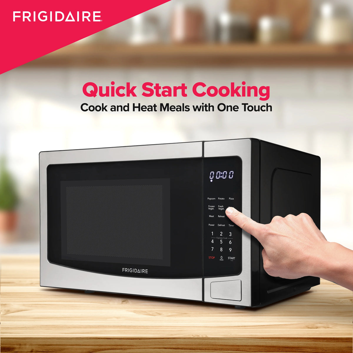 Frigidaire 1.1 Cu. ft Countertop Microwave Oven in Stainless Steel