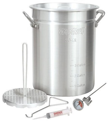 Bayou Classic 30 Qt. Outdoor Turkey Fryer Pot with Vented Lid 3025