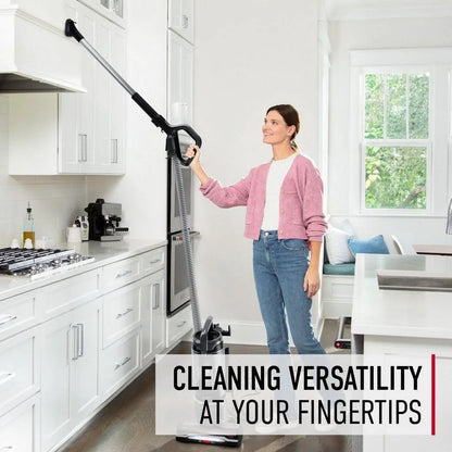 Hoover Bagless Upright Vacuum, WindTunnel Tangle Guard, Powerful, Multi-Surface, with LED, Extension Wand,Turbo, Crevice,& 2-in-1 Upholstery Tool, Lightweight, HEPA Filter, XL Dust Cup, Grey