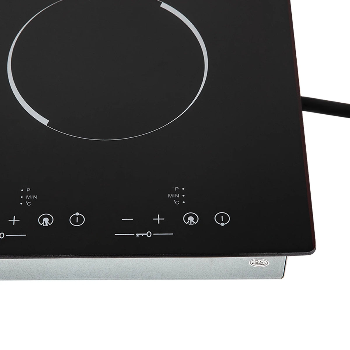 Peakora Electric Cooktop, Built-in Cooktop 3000W, Electric Stove Top with 4 Electric Burners, 9 Heating Level, Kid Safety Lock, Sensor Touch Control, 110V