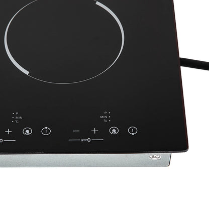 Peakora Electric Cooktop, Built-in Cooktop 3000W, Electric Stove Top with 4 Electric Burners, 9 Heating Level, Kid Safety Lock, Sensor Touch Control, 110V