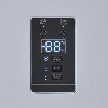 Smeta 13.8 Cuft Dual Mode Digital Control Convertible Uprigh Freezer/Refrigerator