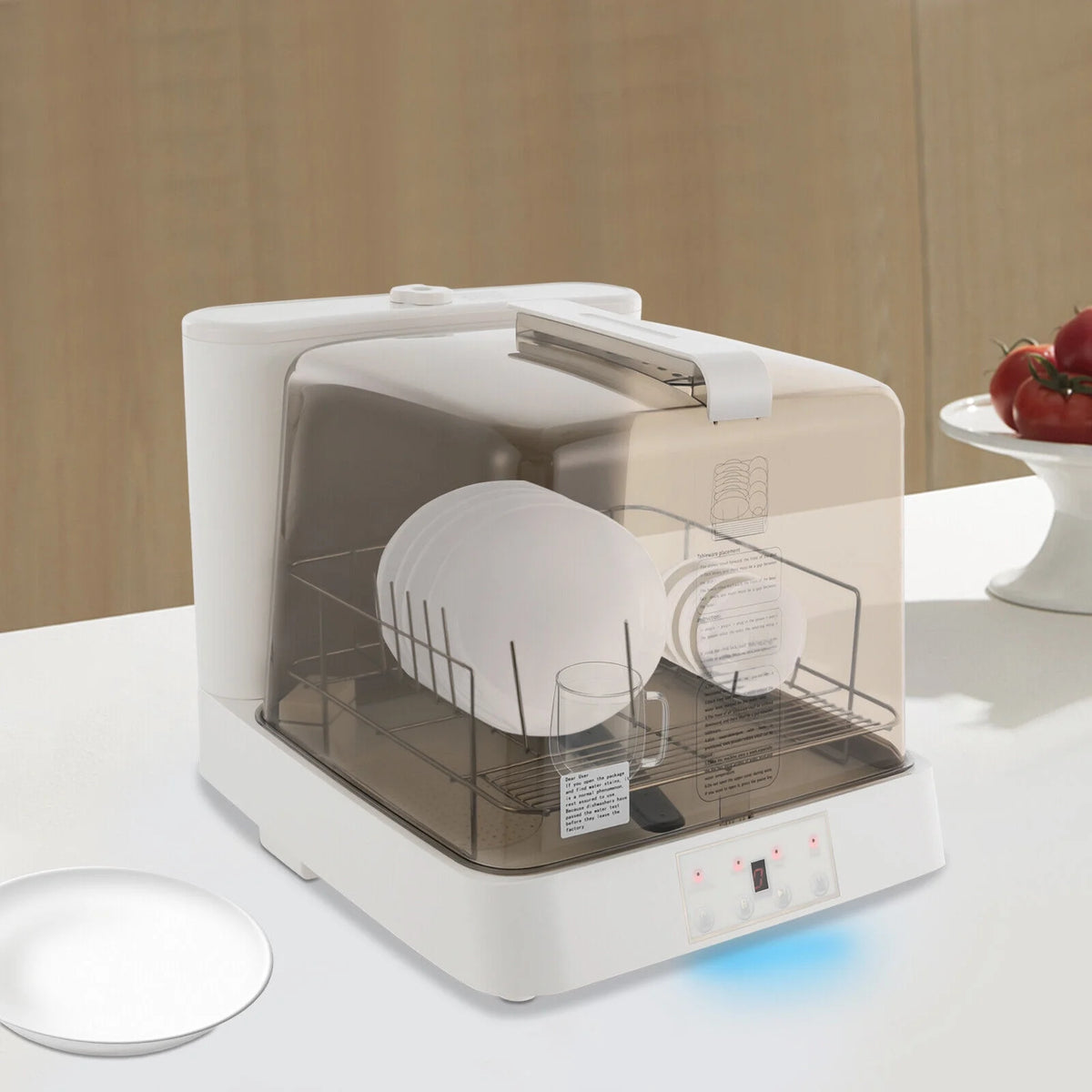 Portable Mini Dishwasher Countertop Dish Washing Machine W/ Washing Programs