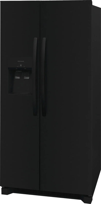 Frigidaire 22.3 Standard-Depth Side by Side Refrigerator, Black
