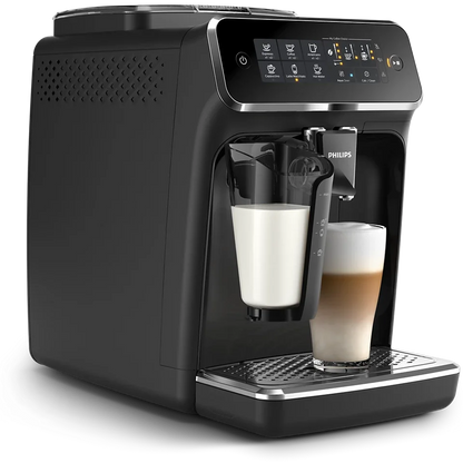 Restored Philips 3200 Lattego Fully Automatic Espresso Machine, Black | LatteGo | 5 Beverages | EP3241/54 | (Refurbished)