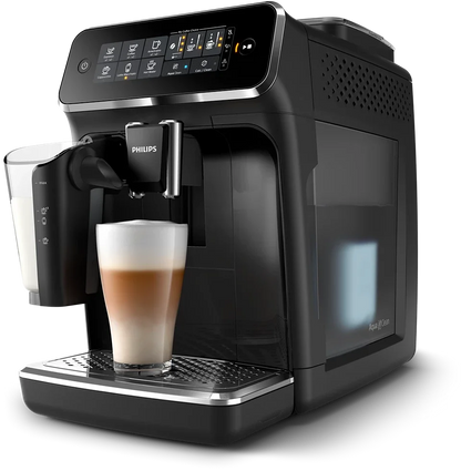 Restored Philips 3200 Lattego Fully Automatic Espresso Machine, Black | LatteGo | 5 Beverages | EP3241/54 | (Refurbished)