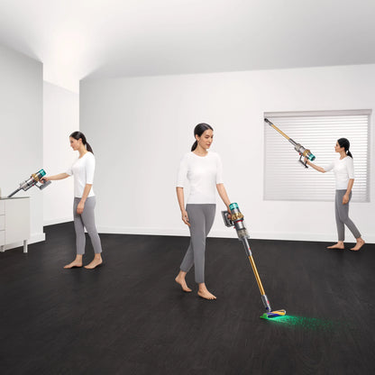 Restored Premium Dyson V15 Detect Vacuum | Iron/Gold (Refurbished)