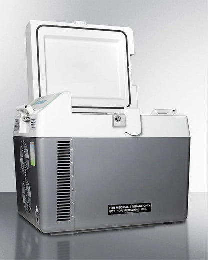 Portable Refrigerator/Freezer, Gray with Lock