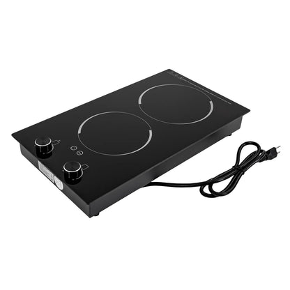 2100W Electric Induction Cooktop Stove Top 2-Burner Touch Control + Child Lock