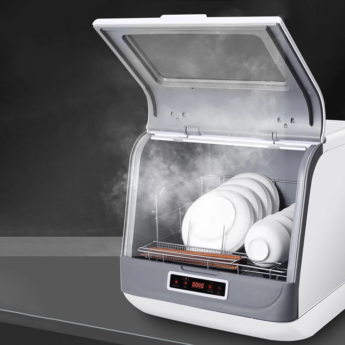 Countertop Dishwasher Portable Automatic Mini Dishwasher with 3 Washing Programs