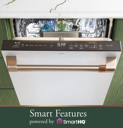 Cafe Cdt888pv 24" Wide 16 Place Setting Built-In Top Control Dishwasher - White
