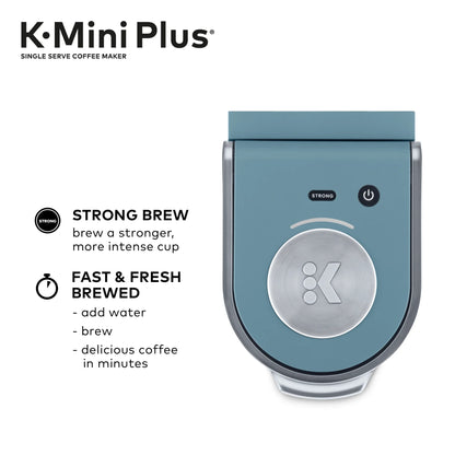 Keurig K-Mini Plus Single Serve K-Cup Pod Coffee Maker, Evening Teal