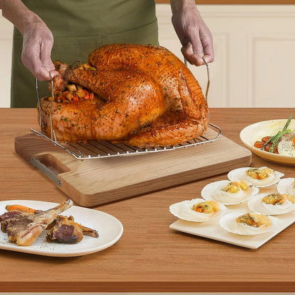 20 Quart Electric Roaster Oven, Turkey Roaster Electric, Roaster Oven Buffet, Selfbasting Lid, Removable Pan, Full-Range Temperature Control Cool-Touch Handles, Turkey Roaster, Black