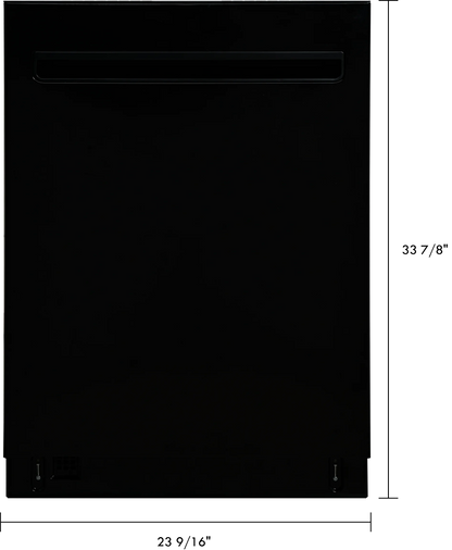 Kenmore 02214639 24" Built-in Stainless Steel Tub Dishwasher, Removeable 3rd Rack, SmartWash, Black