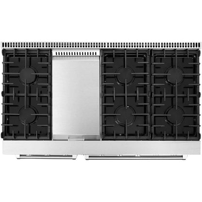 Cosmo 48" Double Oven Gas Range & Dishwasher & French Door Refrigerator Set