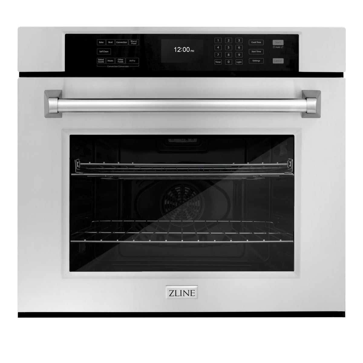 ZLINE 30 in. Professional Convection Single Wall Oven with Air Fry and Self Clean in Stainless Steel (WAS-30)