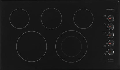 Frigidaire Ffec3625u 37" Wide 5 Burner Electric Cooktop - Black