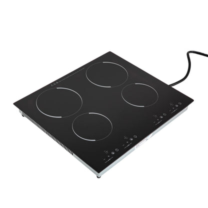 110V Electric Cooktop, Built-in Cooktop 3000W, Electric Stove Top with 4 Electric Burners, 9 Heating Level, Kid Safety Lock, Sensor Touch Control