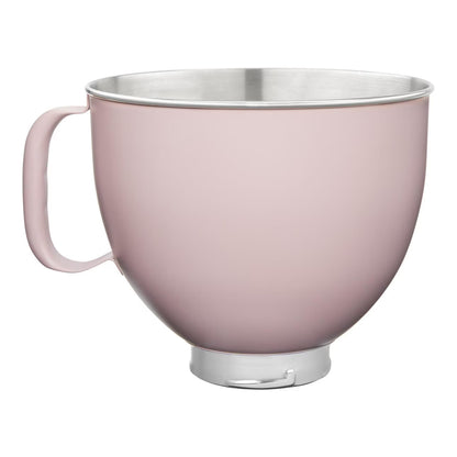 KitchenAid 5 Quart Tilt-Head Colorfast Finish Stainless Steel Bowl, Dried Rose, KSM5SSB