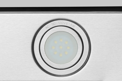 Hauslane WM-600SS-30 30 in. Convertible Stainless Steel Wall-Mounted Range Hood with Charcoal Filter