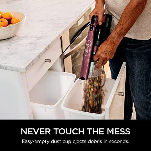 Shark Anti-Allergen Cordless Stick Vacuum with Self-Cleaning Brushroll, PowerFins, Removable Handheld Tools, 40 min runtime, Red, .34-Quart