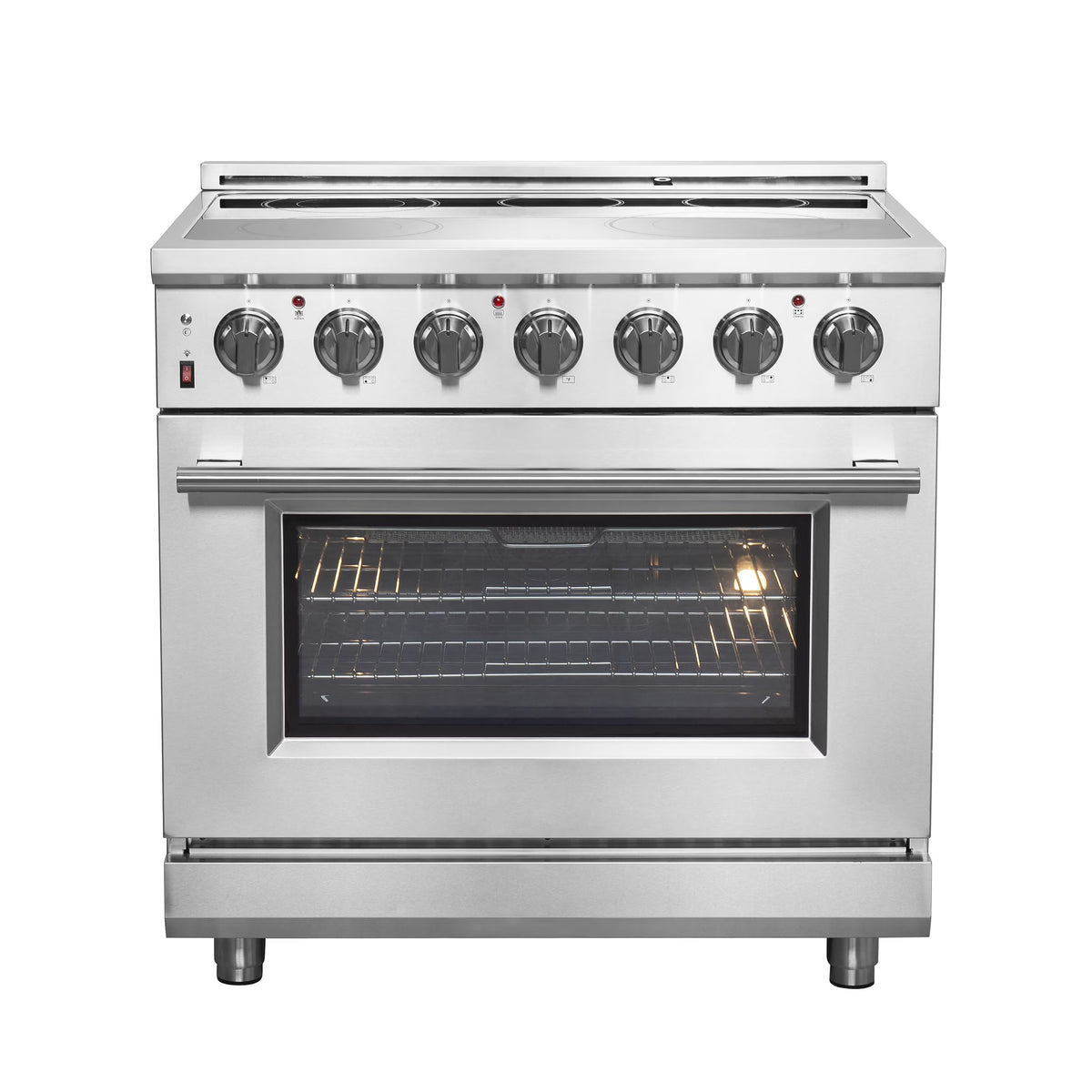 Forno Massimo 36-Inch Freestanding Chef Door Electric Range, True Convection Oven