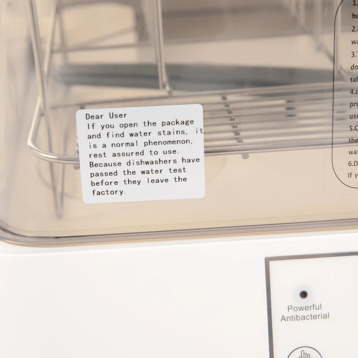 Portable Mini Dishwasher Countertop Dish Washing Machine W/ Washing Programs