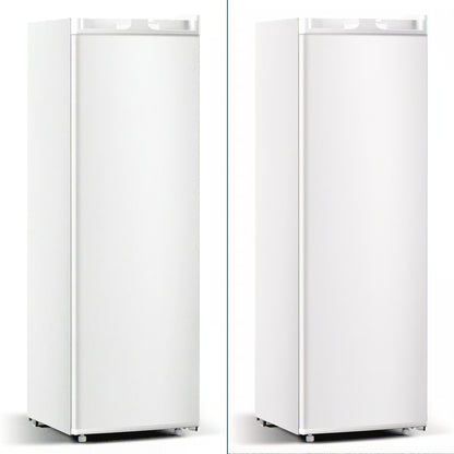 Moifoi 3.0 Cu.ft Upright Freezer, Reversible Single Door Vertical Freezers w/ Removable Shelf, Energy Saving, Silver