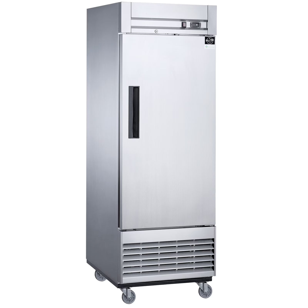 28 in. Commercial Single-Door Freezer, Solid Door Reach-In Freezer 18 Cu. Ft.