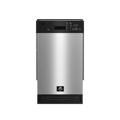 Forno Polo 18-Inch Built-In Stainless Steel Dishwasher, 8 Place Settings, ENERGY STAR Certified, 52 dBA