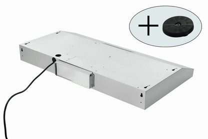 30 inch Under Cabinet Range Hood Stainless Steel Kitchen 230CFM Vent LED Light with Carbon Filter