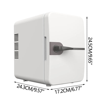 Mini Fridge, Portable Small Refrigerator 6L Cooler Compact Fridge for SkinCare, Food and Drinks, Small Fridge for Bedroom, Dorm, Car, Office Desk