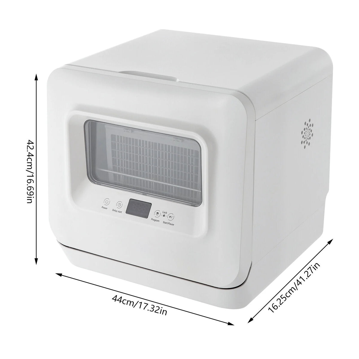 SHZICMY Portable Compact Countertop Mini Dishwasher with Water Tank Leak-Proof Air Dry
