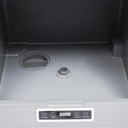 Peakora Portable Countertop Dishwasher, 3-in-1 Function Flip-Top Dishwasher, 800w Mini Dishwasher for Small Households Apartments Boats 17.72*15.75*17.32in