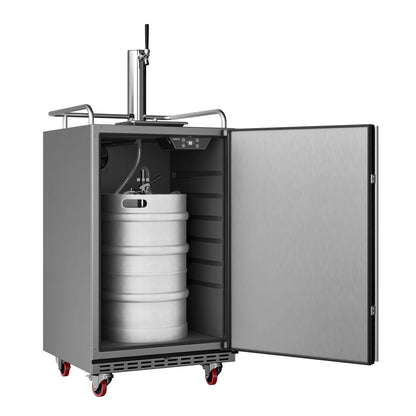 Edgestar Br7001od 24" Wide Outdoor Kegerator Conversion Refrigerator - Stainless Steel