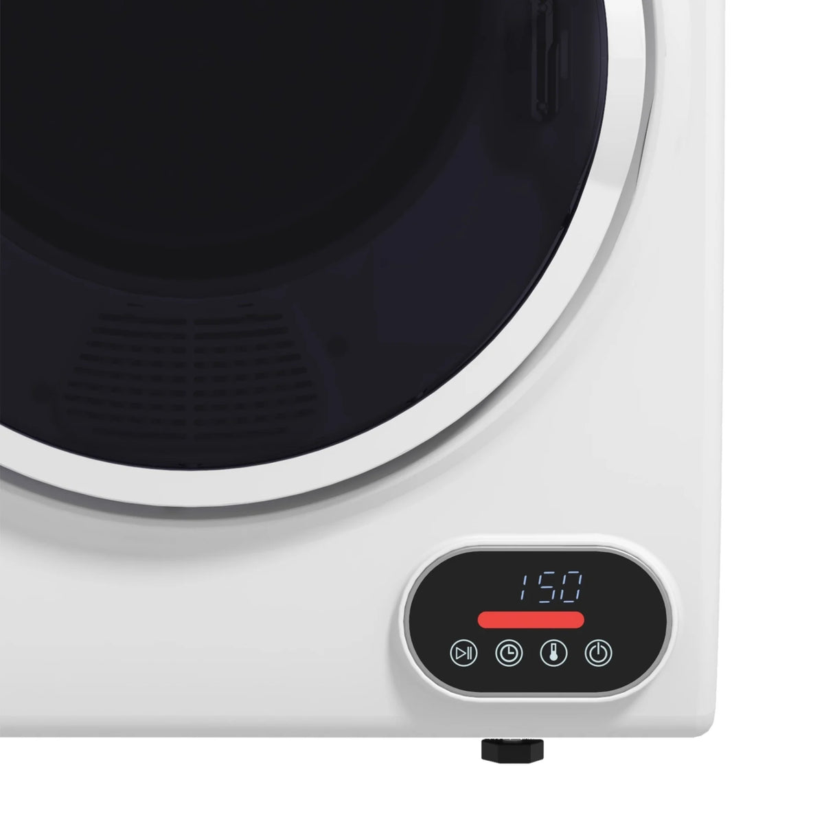 Portable Clothes Dryer 1.5 Cu.Ft Compact Electric Dryer for Apartments Dorms and Rvs 3 In 1 Freestanding Wall Mount Stackable Design 850W Front Load With Stainless Steel Drum White