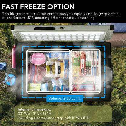 Whynter 85 Quart Portable Fridge-Freezer