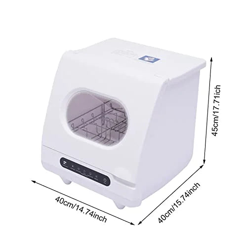 Portable Dishwasher, Countertop Dishwasher, Compact Dish Washing, Mini Dishwasher, 5 Washing Programs, 360�� Spray Arms, Air-Dry Function, for Apartments, Dorms, Boats, Campers, RVS