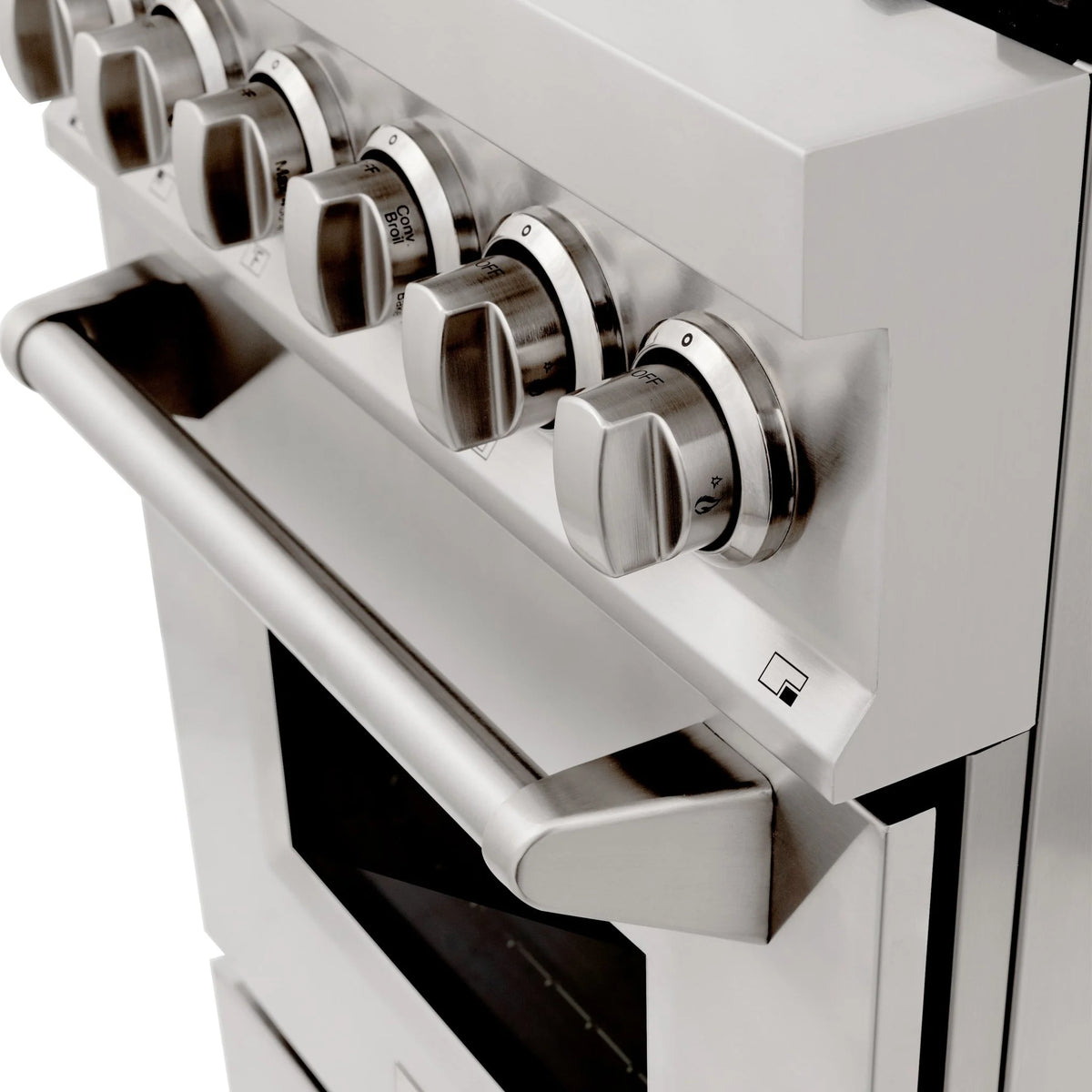 ZLINE 24" Professional Dual Fuel Range with Color Door Options (RA24)