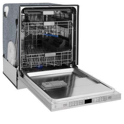 Zline Dwmtz-24-Cb 24" Wide 16 Place Setting Built-In Panel Ready Top Control Dishwasher -