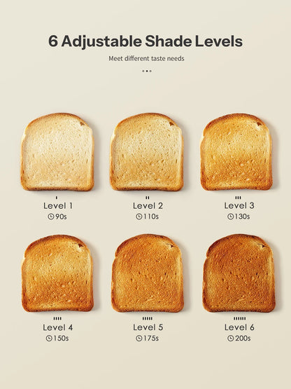 4 Slice Toaster, Touchscreen & Dual Independent Control Panel