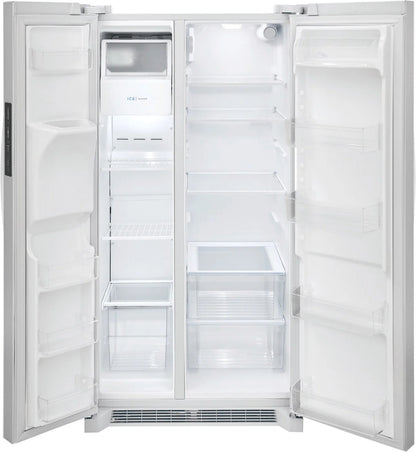 Frigidaire FRSS2623AW 26 Cu. Ft. 36'' Standard Depth Side-by-Side Refrigerator, White