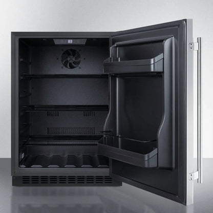 24" Wide Built-In All-Refrigerator, ADA Compliant (Panel Not Included), RHD