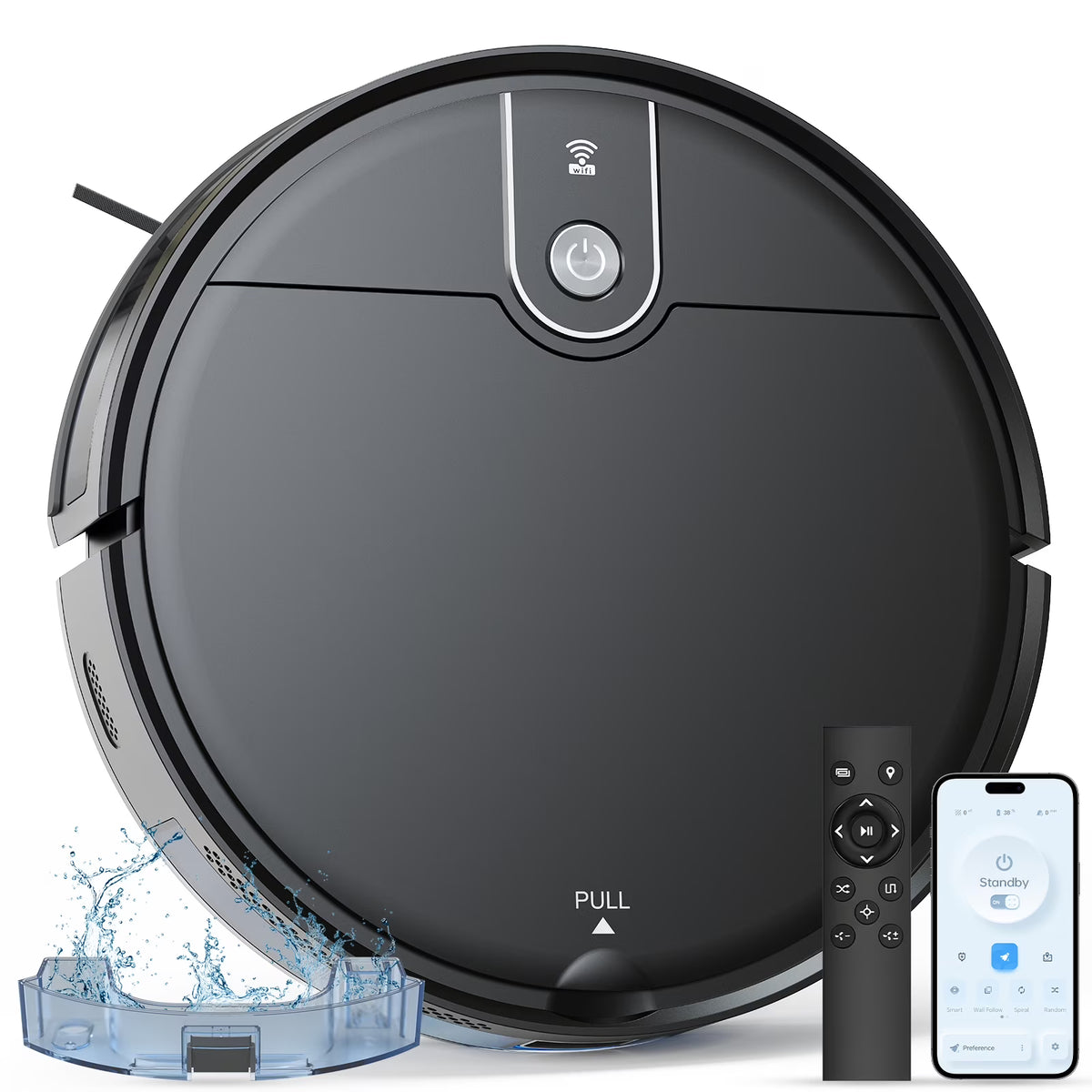 ROBOEVO Robot Vacuum Cleaner 2 in 1 Vacuum and Mop Combo 3500Pa, with Alexa/ Wifi Control