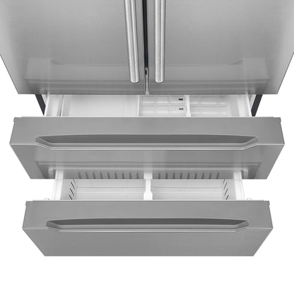 Cosmo 2 Piece Kitchen Appliance Packages with 30" Free Standing Gas Range Kitchen Stove & French Door Refrigerator Kitchen Appliance Bundles