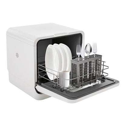 Portable Compact Countertop Mini Dishwasher with Water Tank Leak-Proof Air Dry