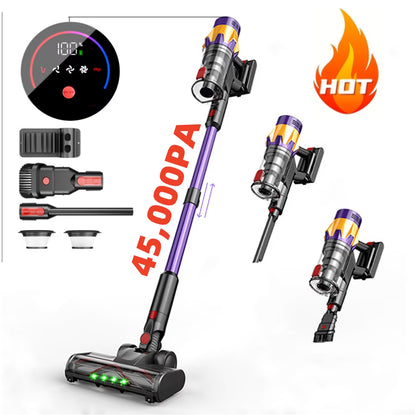 Cordless Vacuum Cleaner, Vacuum Cleaner for Home Rechargeable, Lightweight Stick Vacuum for Hardwood and Pet Hair