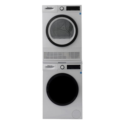 Magic Chef 4.0 cu. ft. Ventless, Condensing Front Load Stackable Electric Dryer, 24 in. in White in White