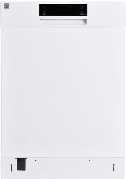 Kenmore 02214592 Built-in 24" Stainless Steel Tub Dishwasher, SmartWash, White, 34"H x 24"W x 25"D